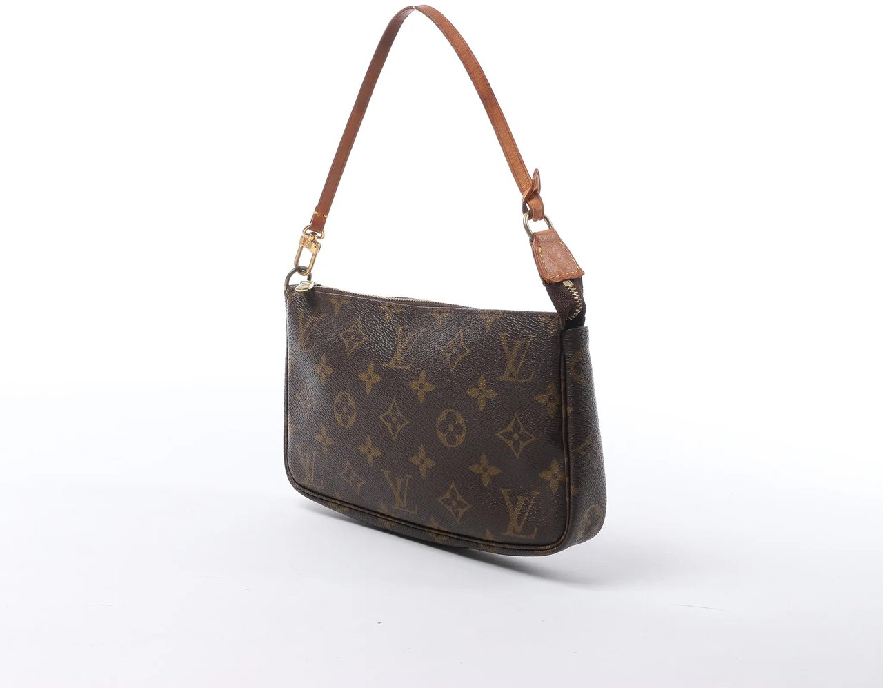 Louis Vuitton Pochette Accessoir Monogram Canvas Handbag in Brown M51980 Bruin