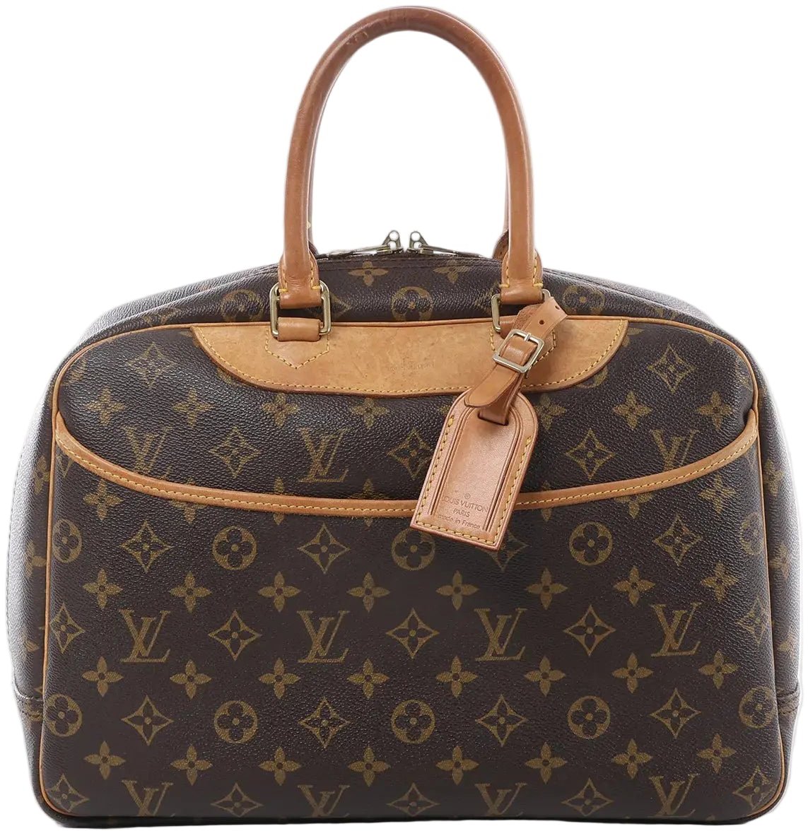 Louis Vuitton Deauville Monogram Canvas Handbag in Brown M47270 Bruin