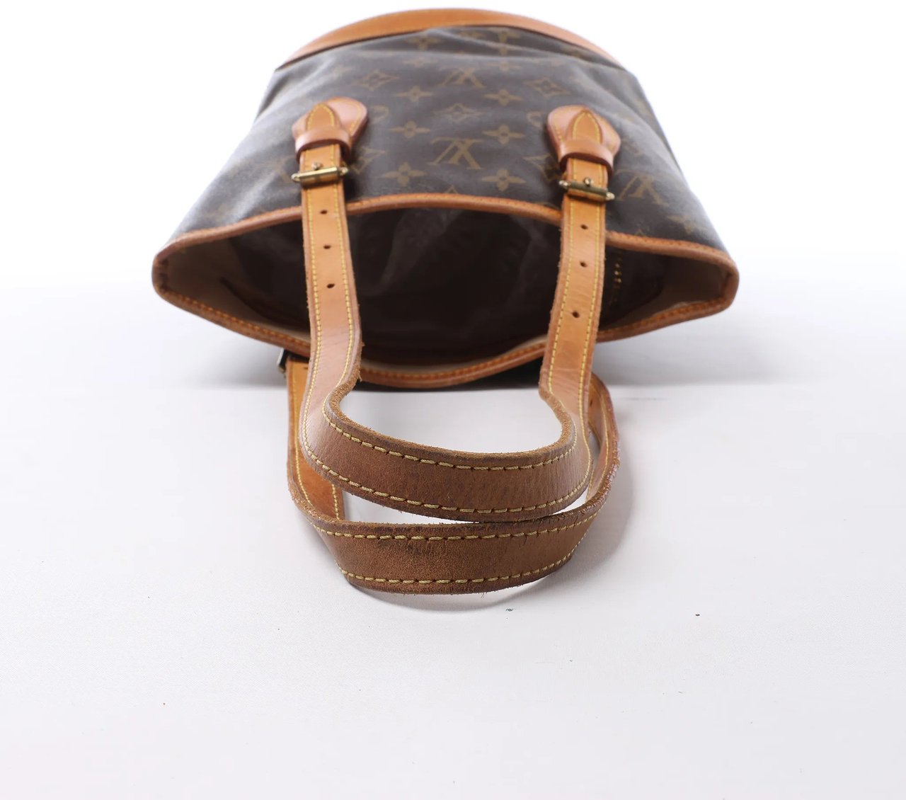 Louis Vuitton Bucket PM Monogram Canvas Shoulder Bag in Brown M42238 Bruin