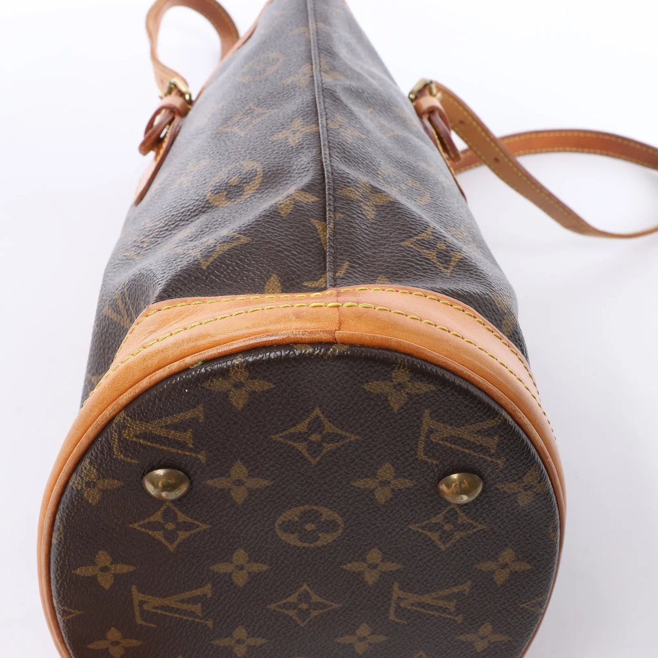 Louis Vuitton Bucket PM Monogram Canvas Shoulder Bag in Brown M42238 Bruin