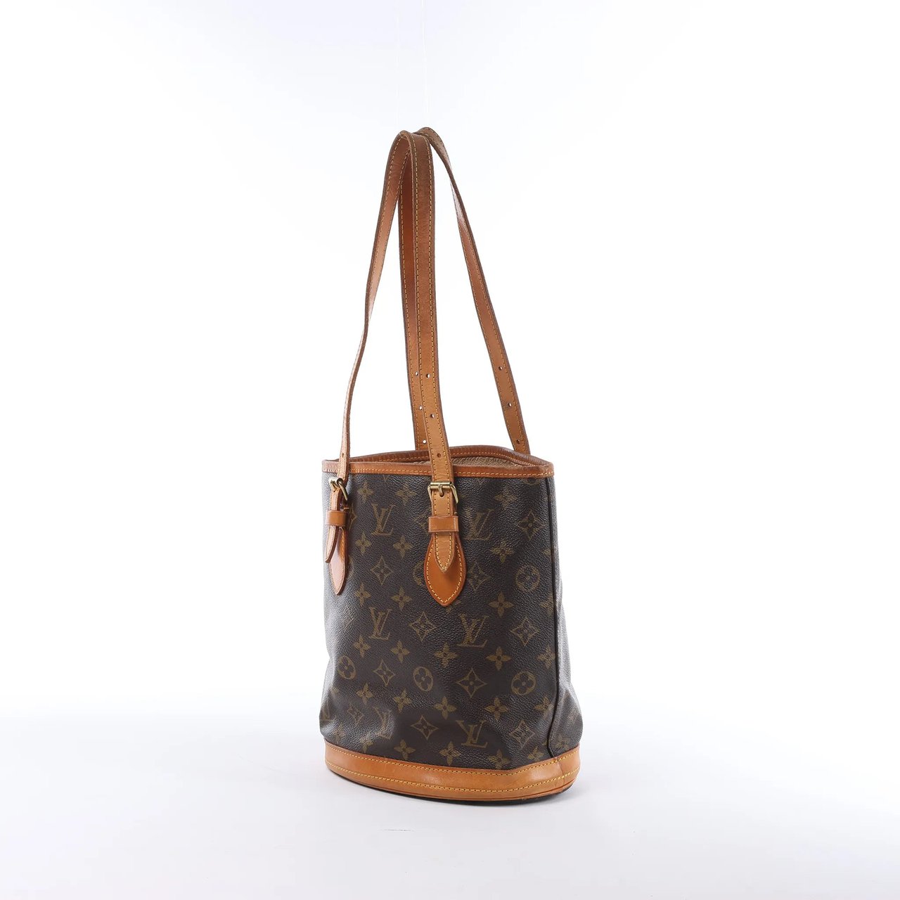 Louis Vuitton Bucket PM Monogram Canvas Shoulder Bag in Brown M42238 Bruin