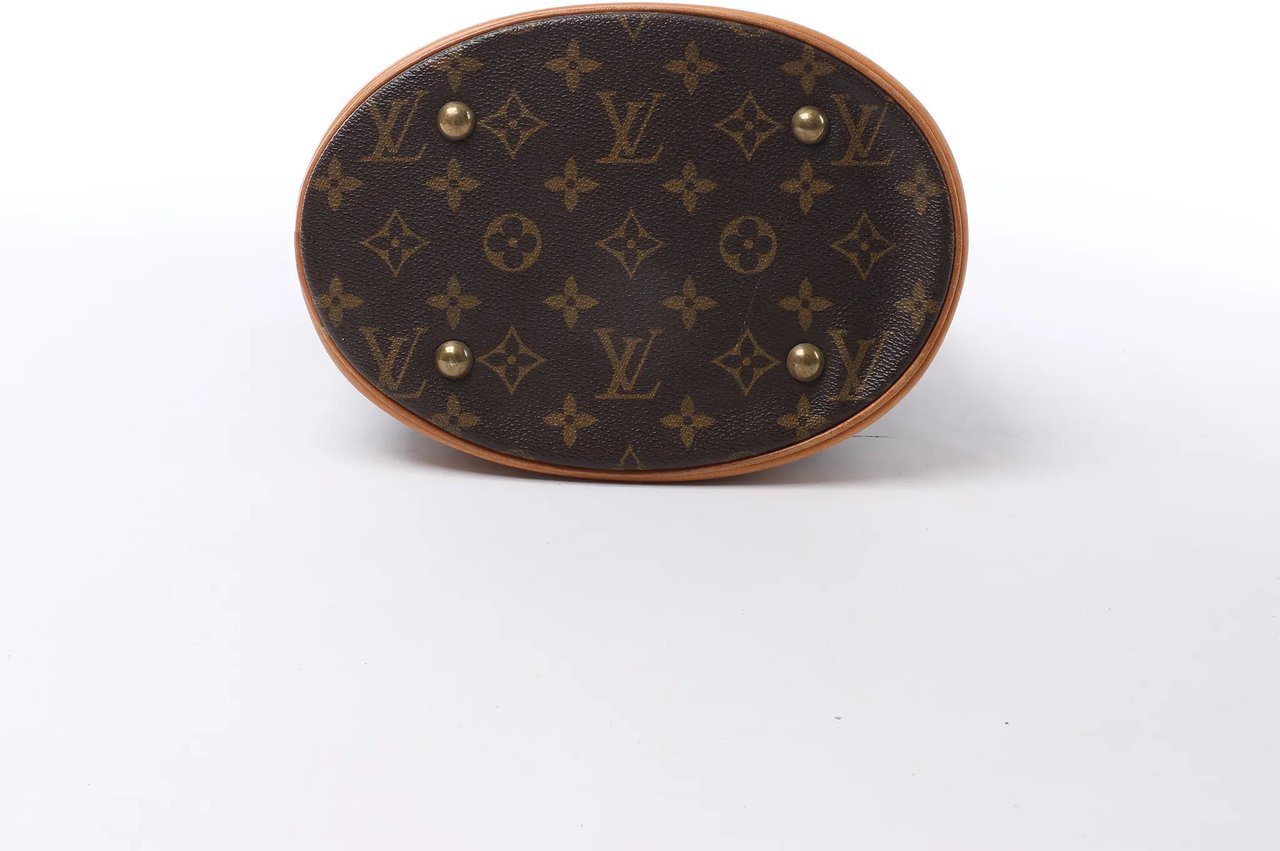 Louis Vuitton Bucket PM Monogram Canvas Shoulder Bag in Brown M42238 Bruin