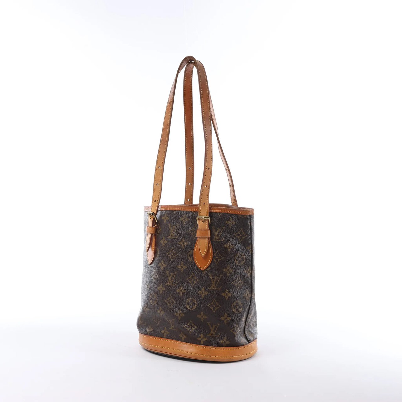 Louis Vuitton Bucket PM Monogram Canvas Shoulder Bag in Brown M42238 Bruin