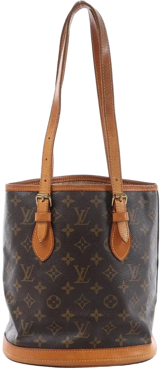 Louis Vuitton Bucket PM Monogram Canvas Shoulder Bag in Brown M42238 Bruin
