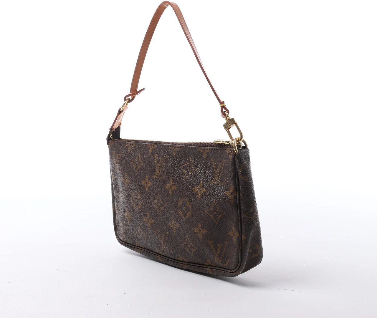 Louis Vuitton Pochette Accessoir Monogram Canvas Handbag in Brown M51980 Bruin