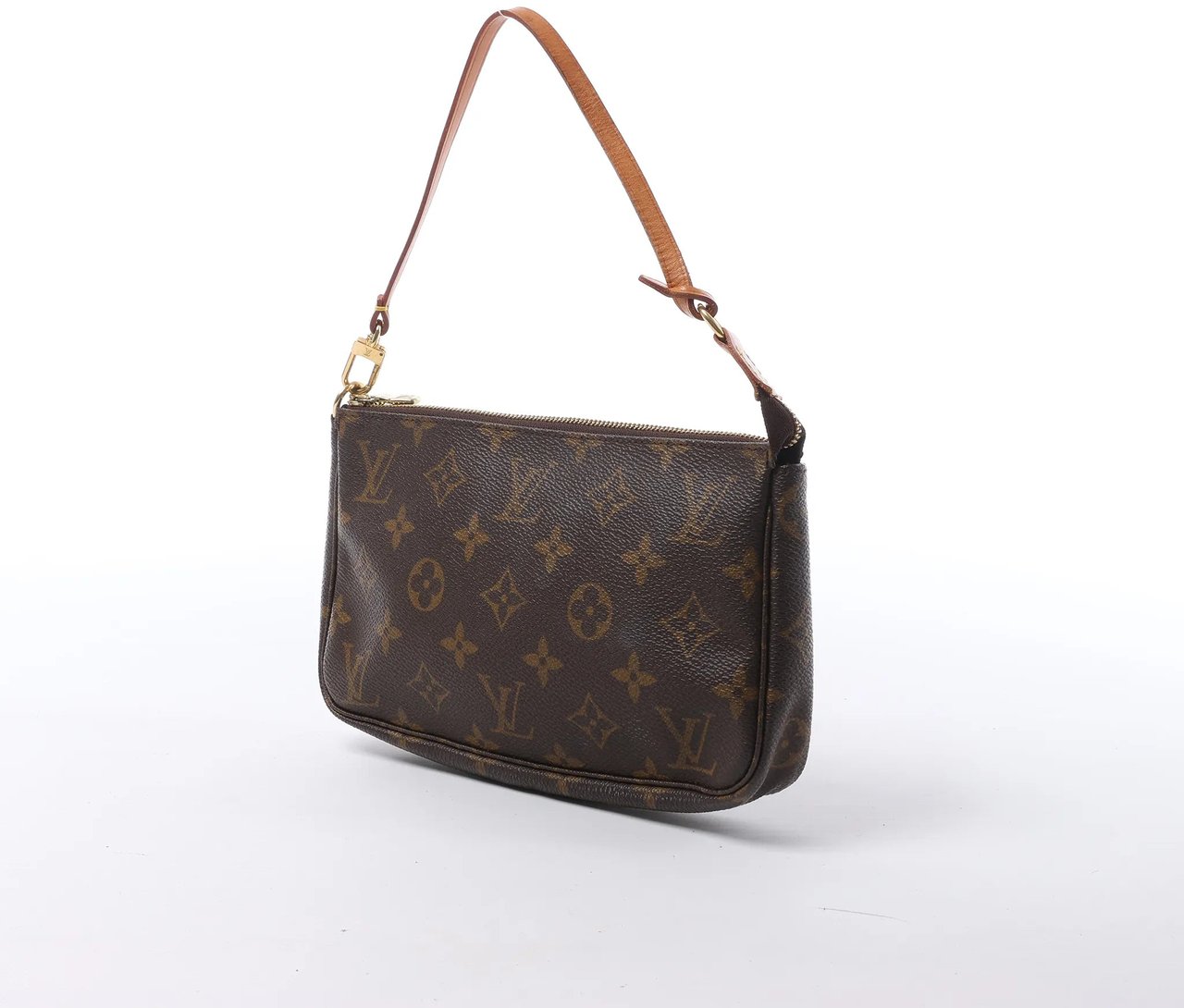 Louis Vuitton Pochette Accessoir Monogram Canvas Handbag in Brown M51980 Bruin