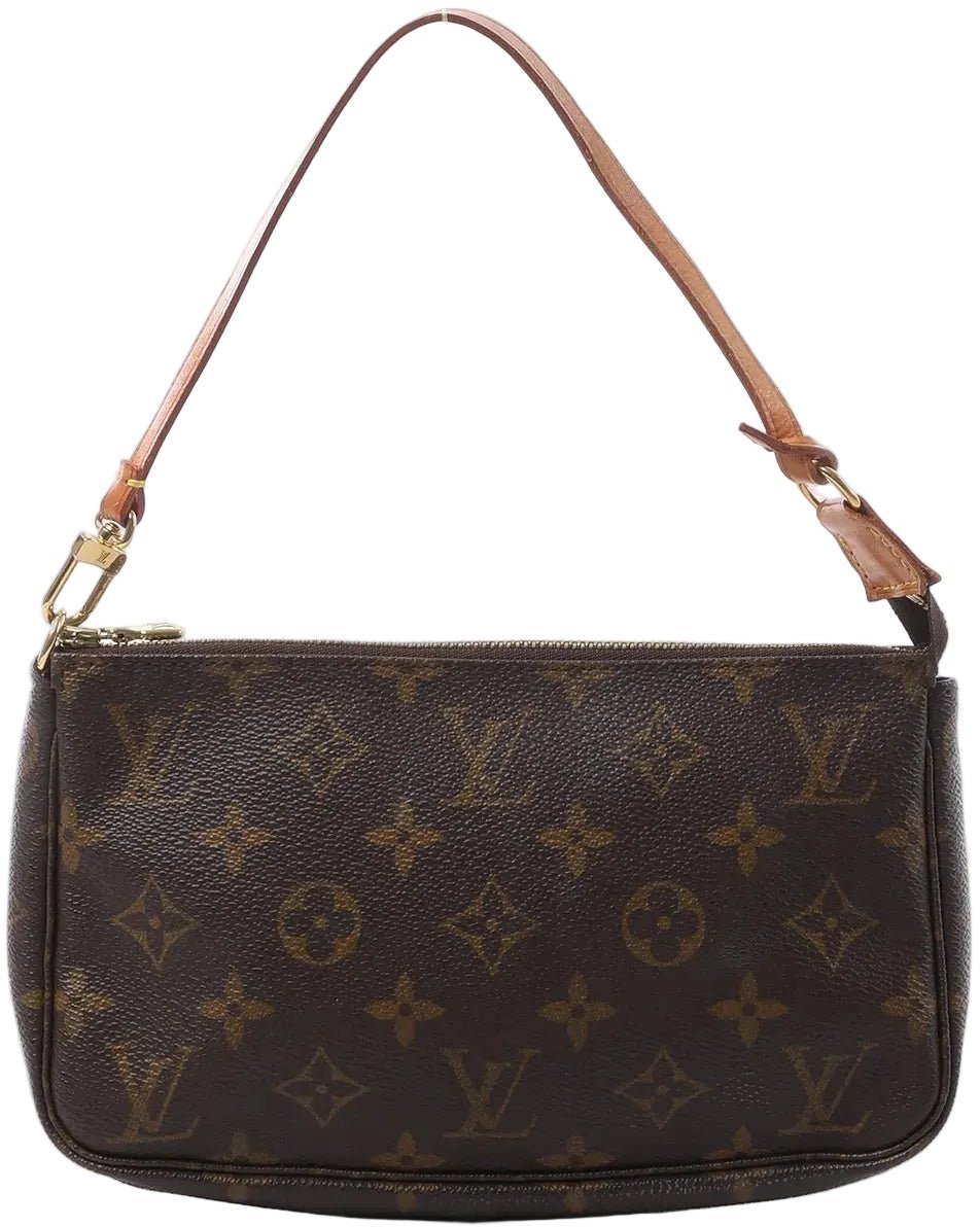 Louis Vuitton Pochette Accessoir Monogram Canvas Handbag in Brown M51980 Bruin
