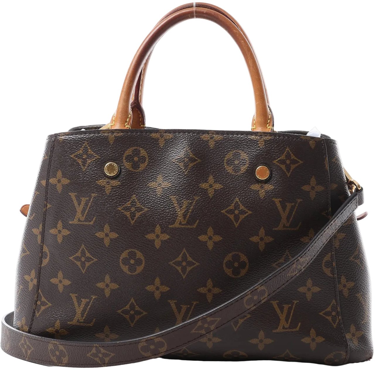 Louis Vuitton Montaigne BB Monogram Canvas 2Way Handbag in Brown M41055 Bruin