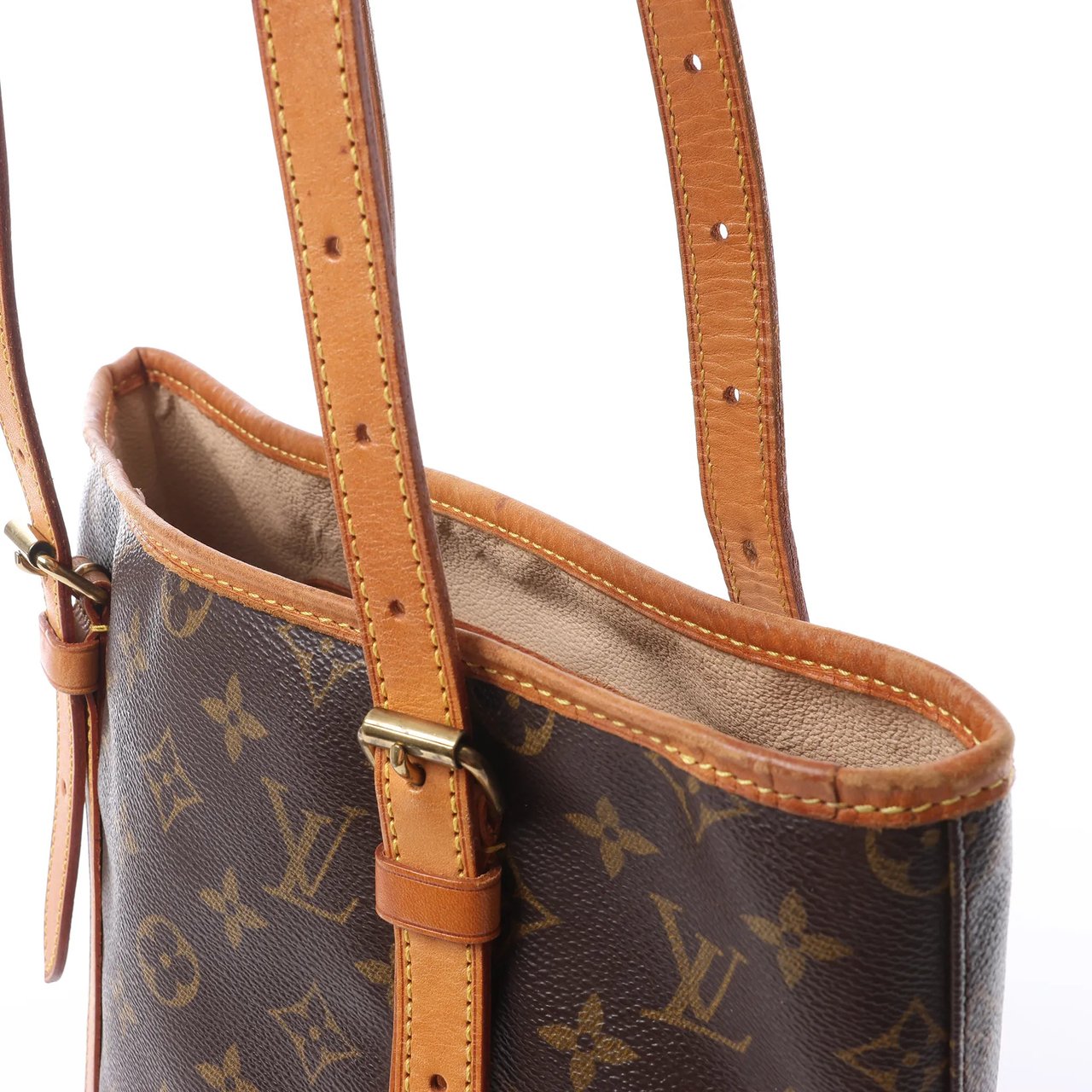 Louis Vuitton Bucket GM Monogram Canvas Shoulder Bag in Brown M42236 Bruin