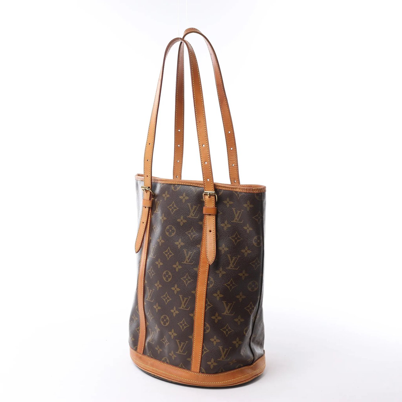 Louis Vuitton Bucket GM Monogram Canvas Shoulder Bag in Brown M42236 Bruin