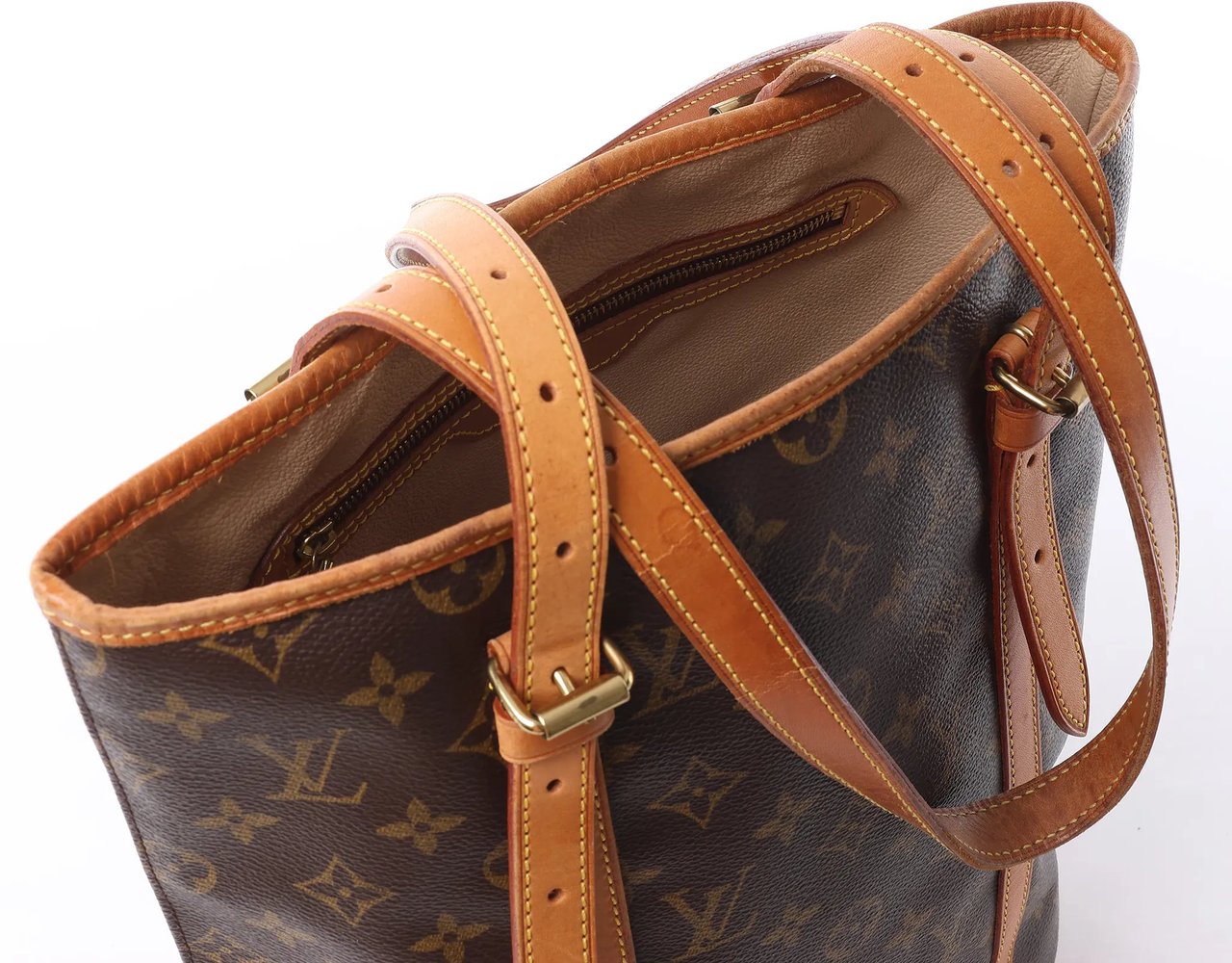 Louis Vuitton Bucket GM Monogram Canvas Shoulder Bag in Brown M42236 Bruin