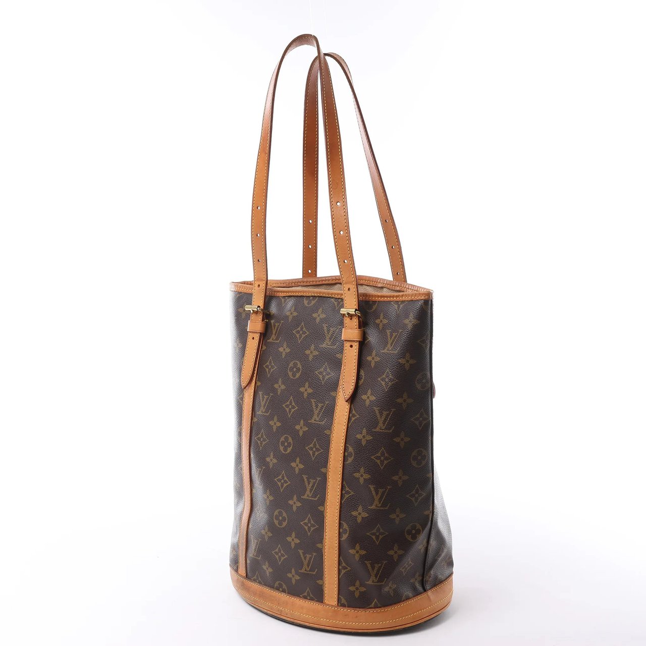 Louis Vuitton Bucket GM Monogram Canvas Shoulder Bag in Brown M42236 Bruin