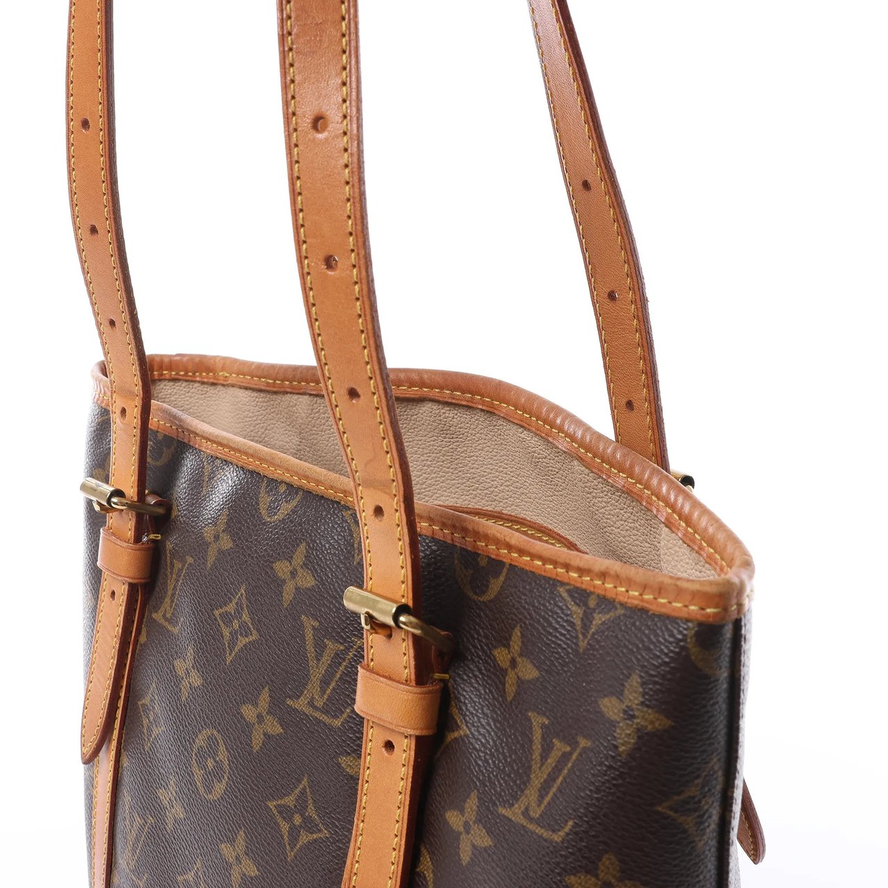 Louis Vuitton Bucket GM Monogram Canvas Shoulder Bag in Brown M42236 Bruin