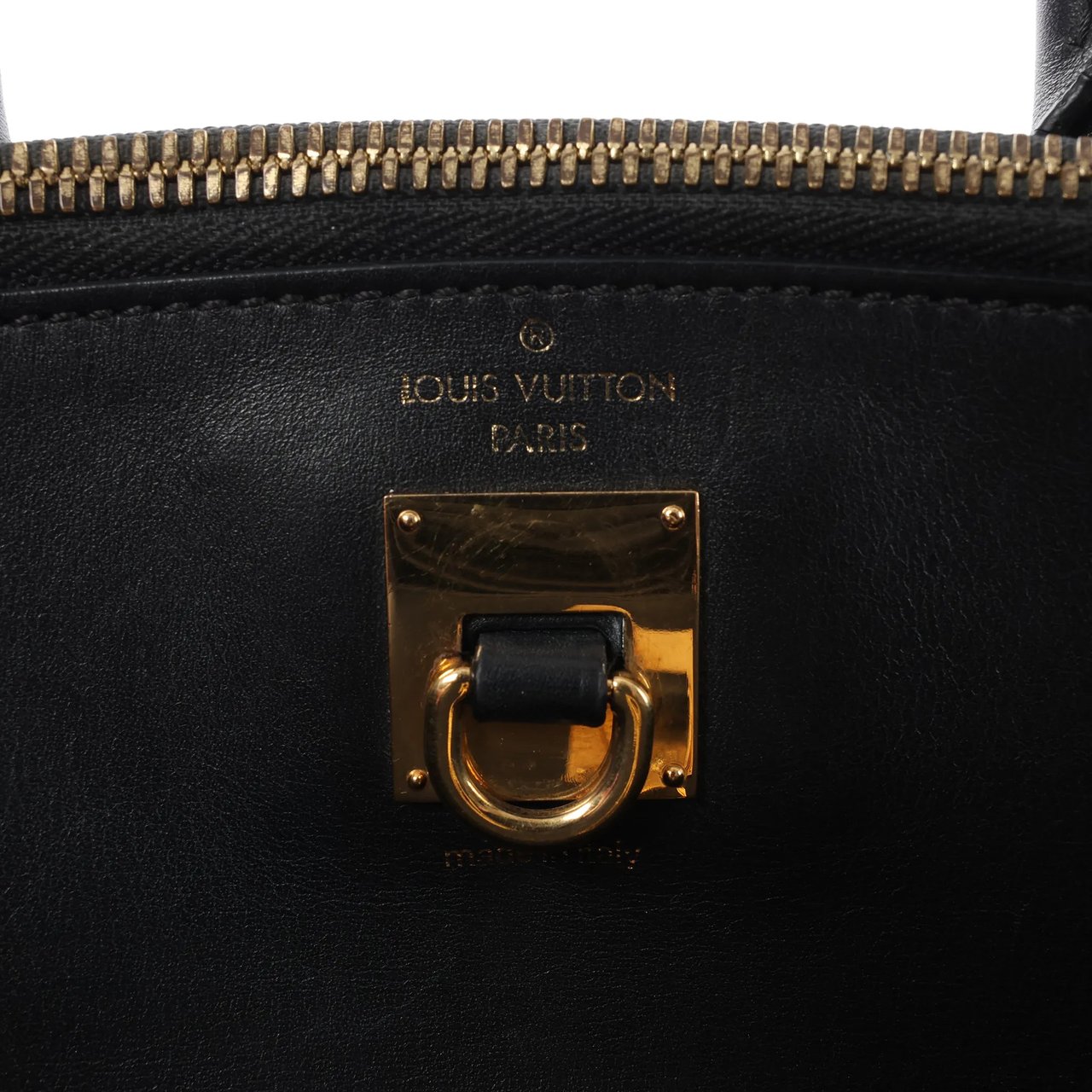 Louis Vuitton City Steamer PM Taurillon 2Way Handbag in Black M53028 Zwart