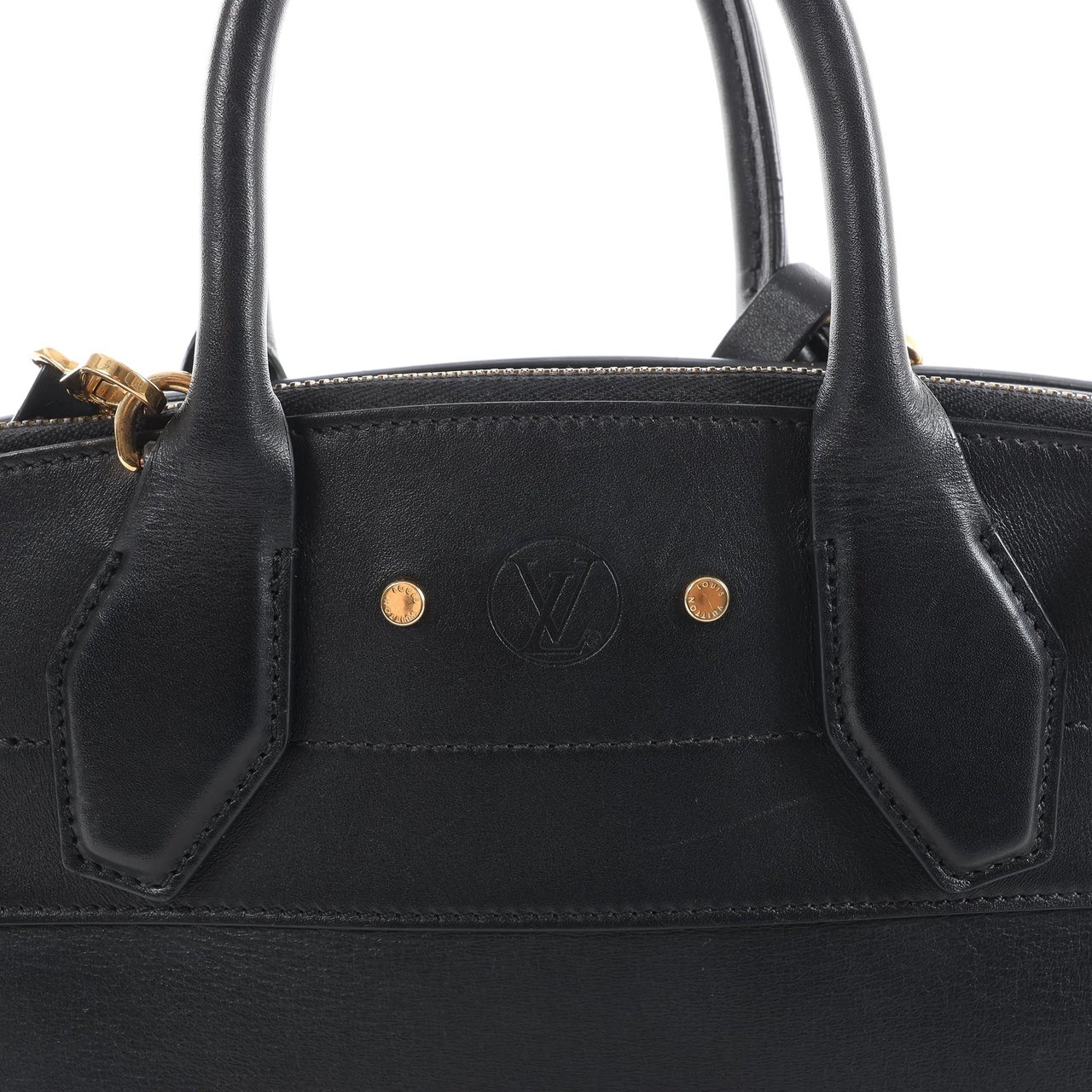 Louis Vuitton City Steamer PM Taurillon 2Way Handbag in Black M53028 Zwart