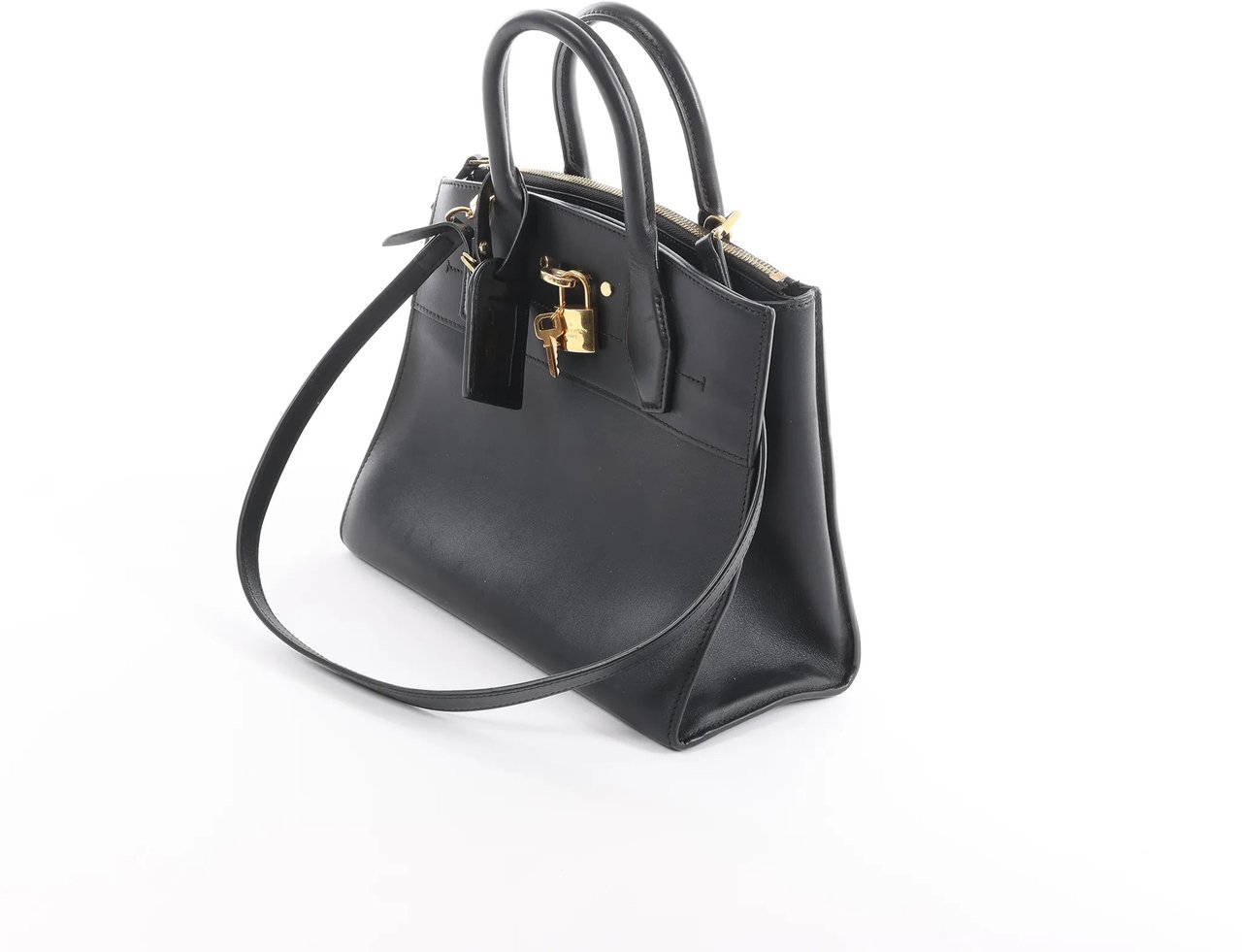 Louis Vuitton City Steamer PM Taurillon 2Way Handbag in Black M53028 Zwart
