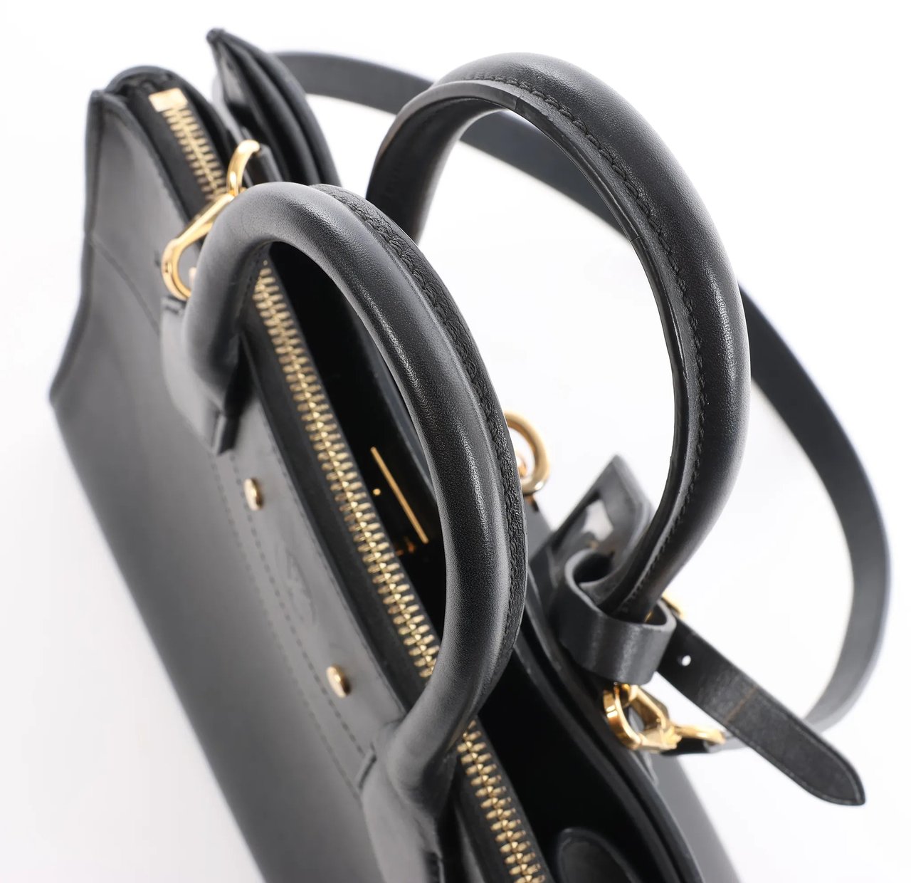 Louis Vuitton City Steamer PM Taurillon 2Way Handbag in Black M53028 Zwart