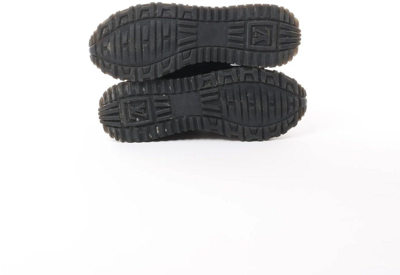 Louis Vuitton Runaway line 22 years Mesh x Leather Sneakers in Black BM0252, Size 36.5 EU Divers