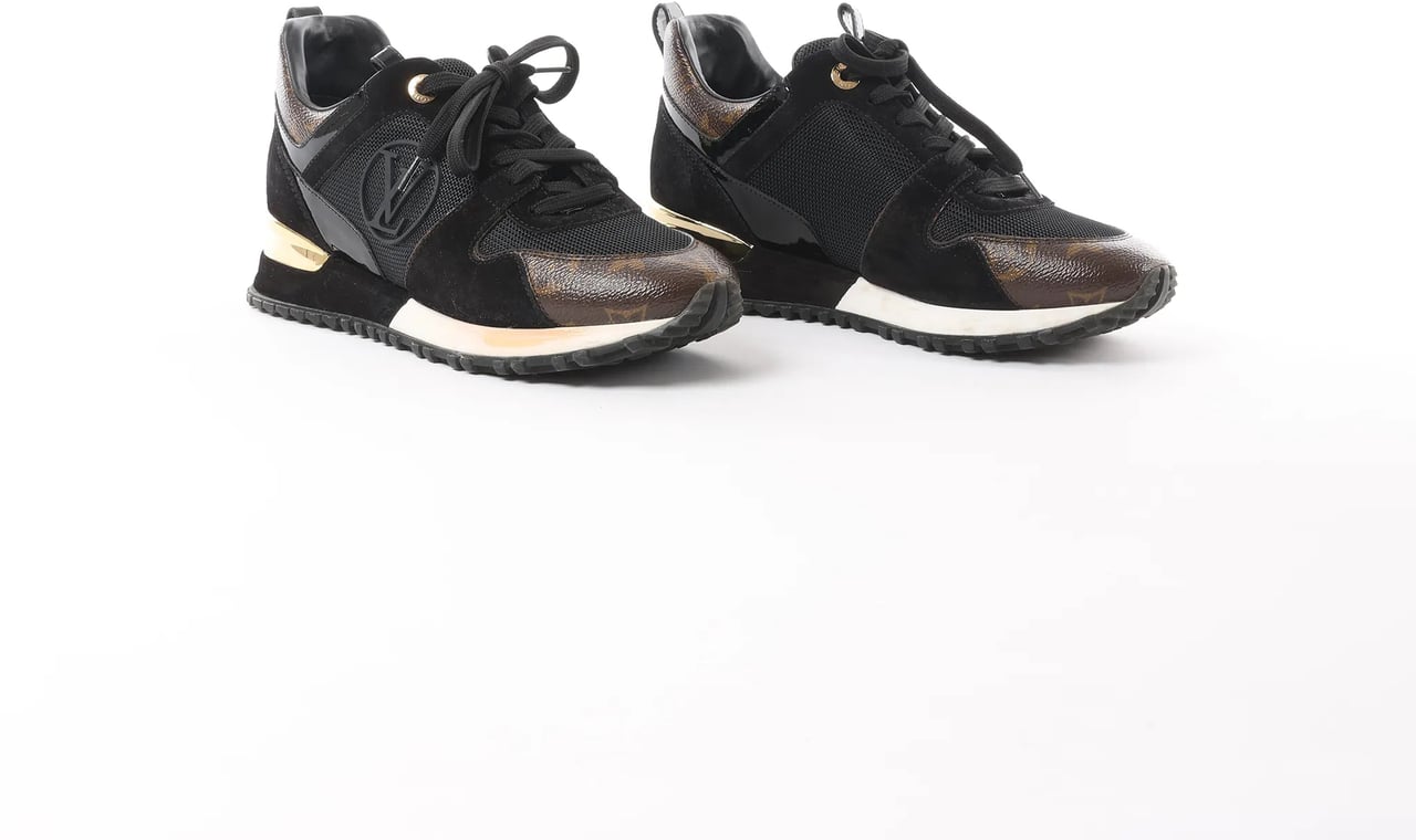 Louis Vuitton Runaway line 22 years Mesh x Leather Sneakers in Black BM0252, Size 36.5 EU Divers