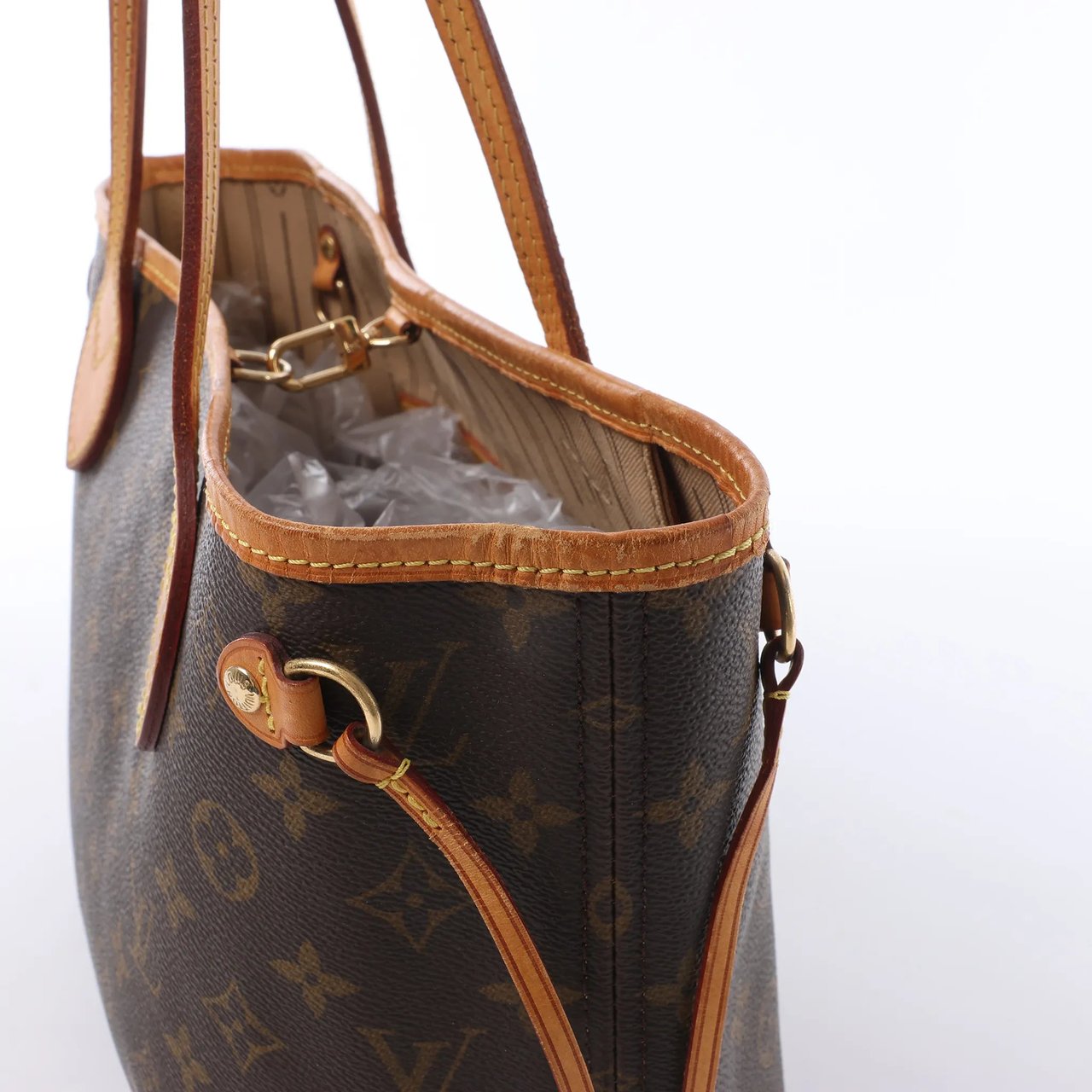 Louis Vuitton Neverfull PM Monogram Canvas Shoulder Bag in Brown M40155 Bruin