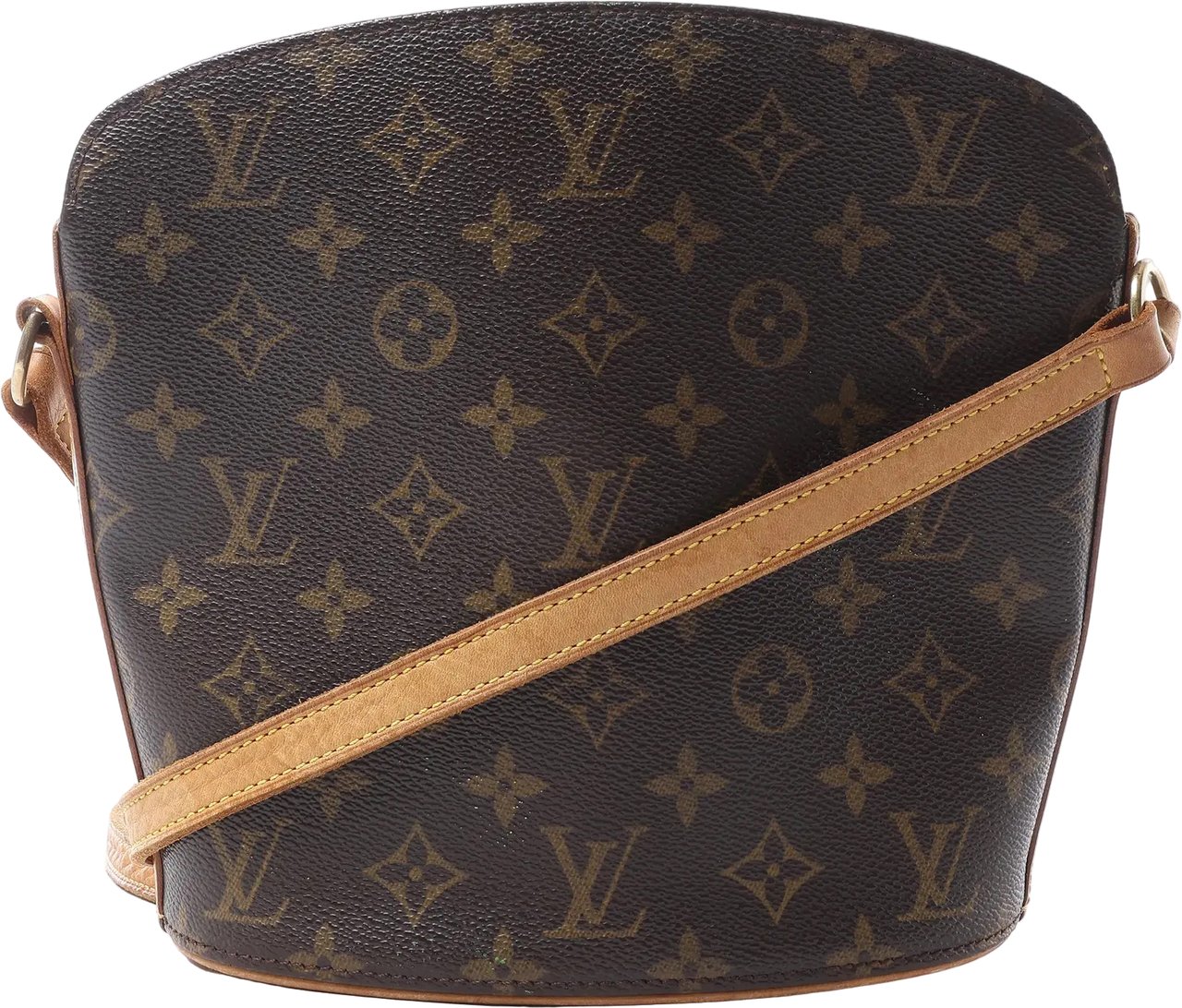 Louis Vuitton Drouot Monogram Canvas Crossbody Bag in Brown M51290 Bruin