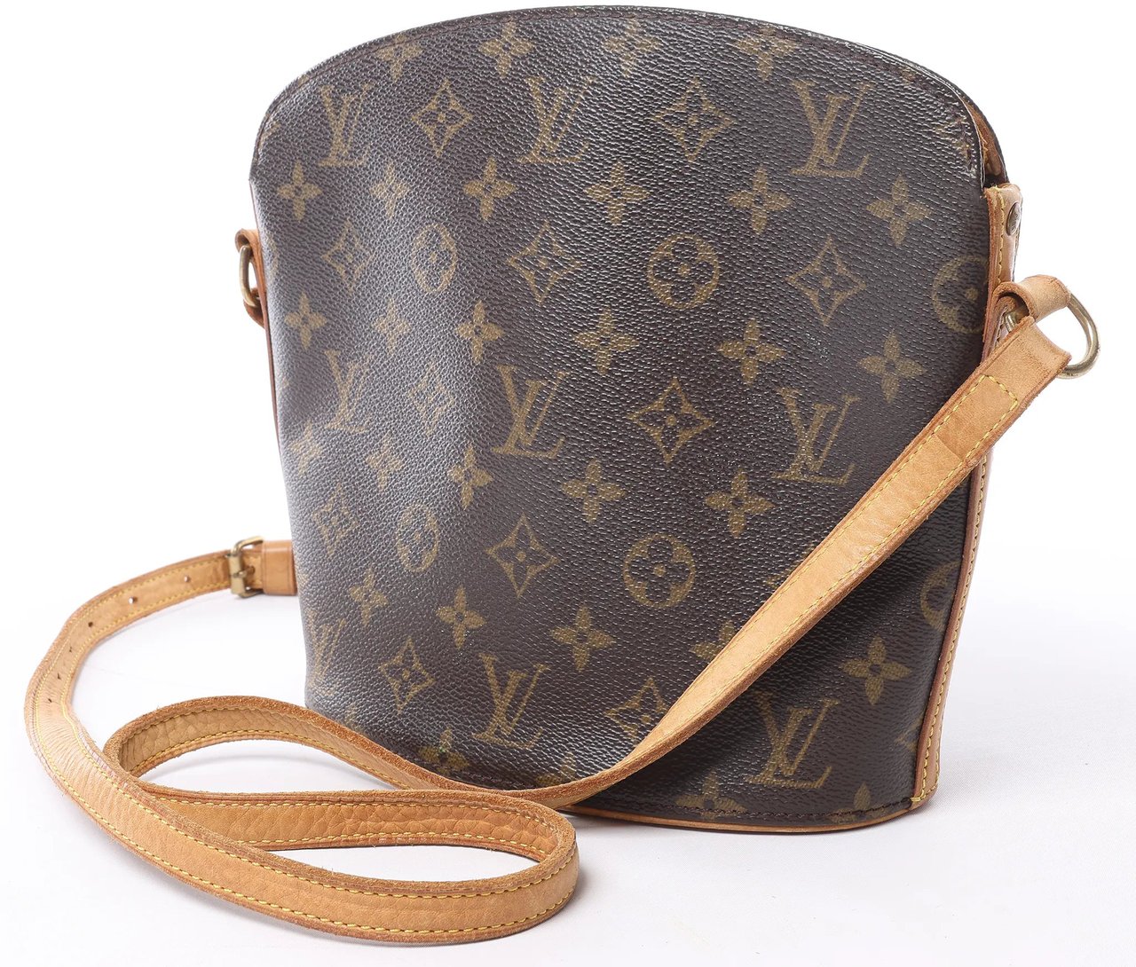 Louis Vuitton Drouot Monogram Canvas Crossbody Bag in Brown M51290 Bruin