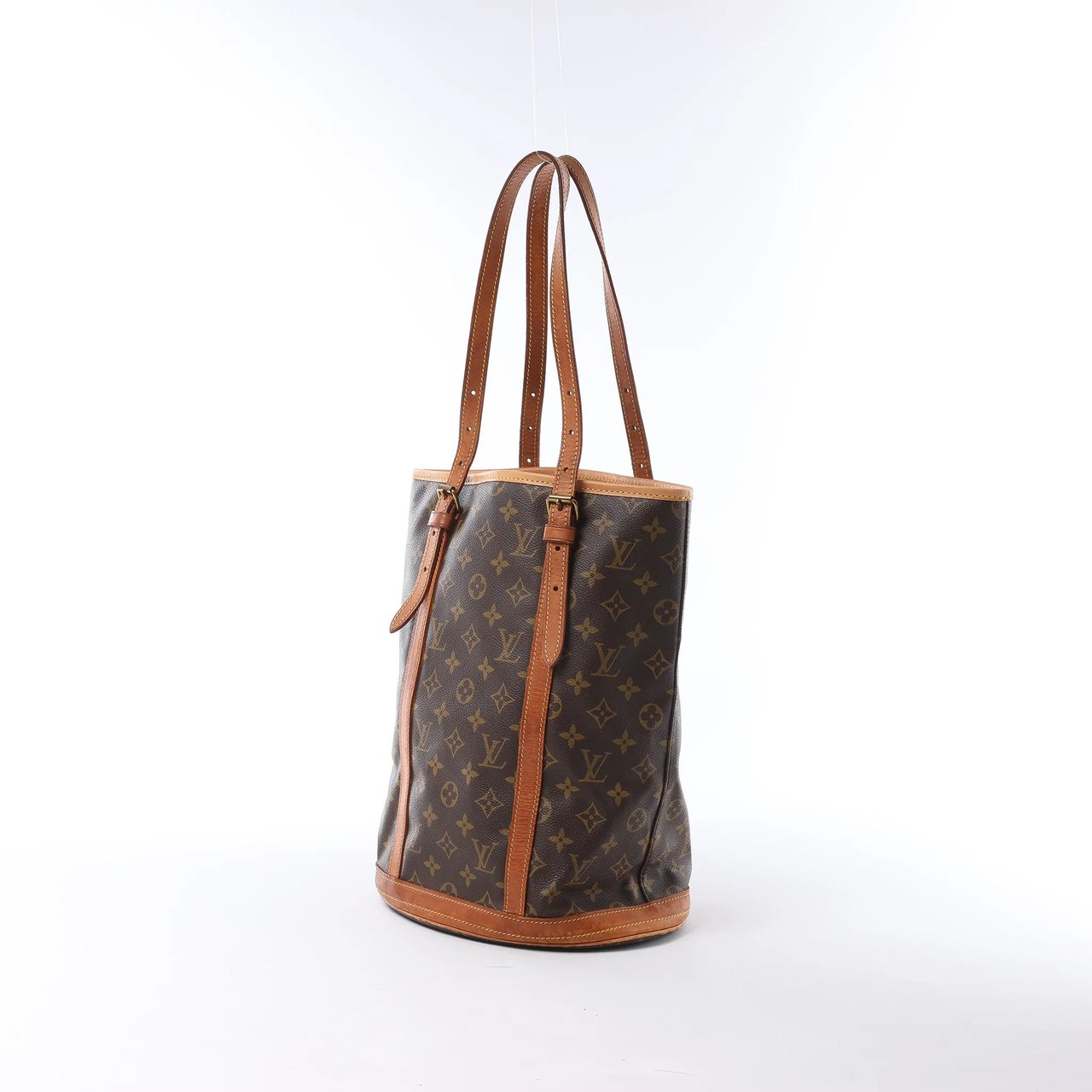 Louis Vuitton Bucket GM Monogram Canvas Shoulder Bag in Brown M42236 Bruin