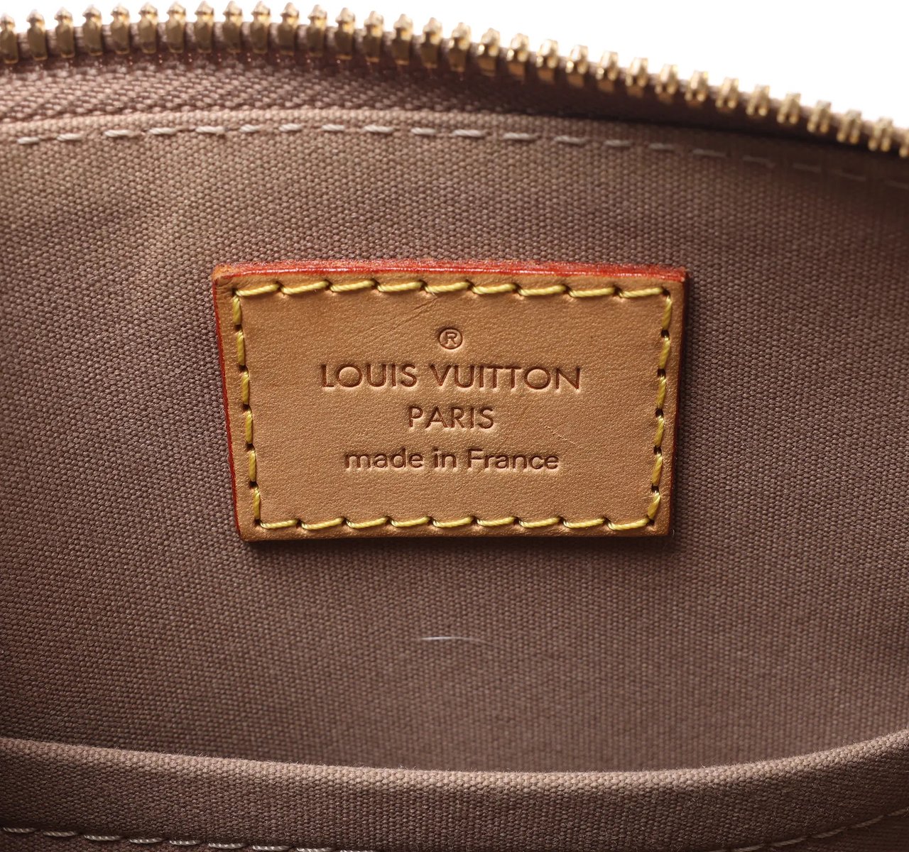 Louis Vuitton Alma BB Monogram Vernis 2Way Handbag in Gold M91677 Goud