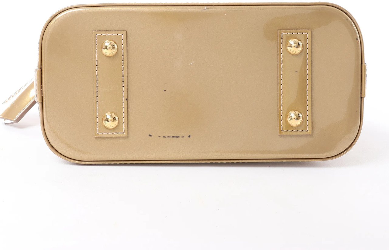 Louis Vuitton Alma BB Monogram Vernis 2Way Handbag in Gold M91677 Goud
