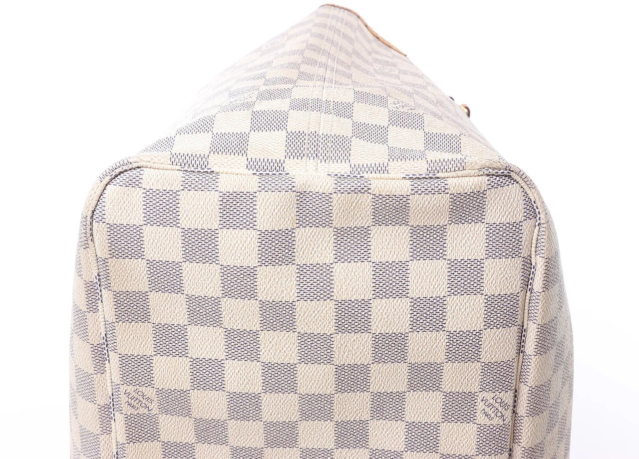 Louis Vuitton Neverfull GM Damier Azur Shoulder Bag in Beige N51108 Beige