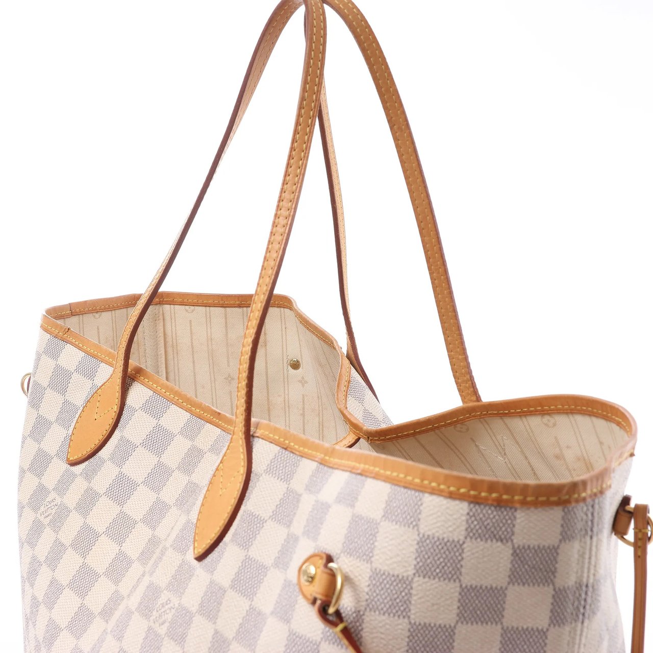 Louis Vuitton Neverfull GM Damier Azur Shoulder Bag in Beige N51108 Beige