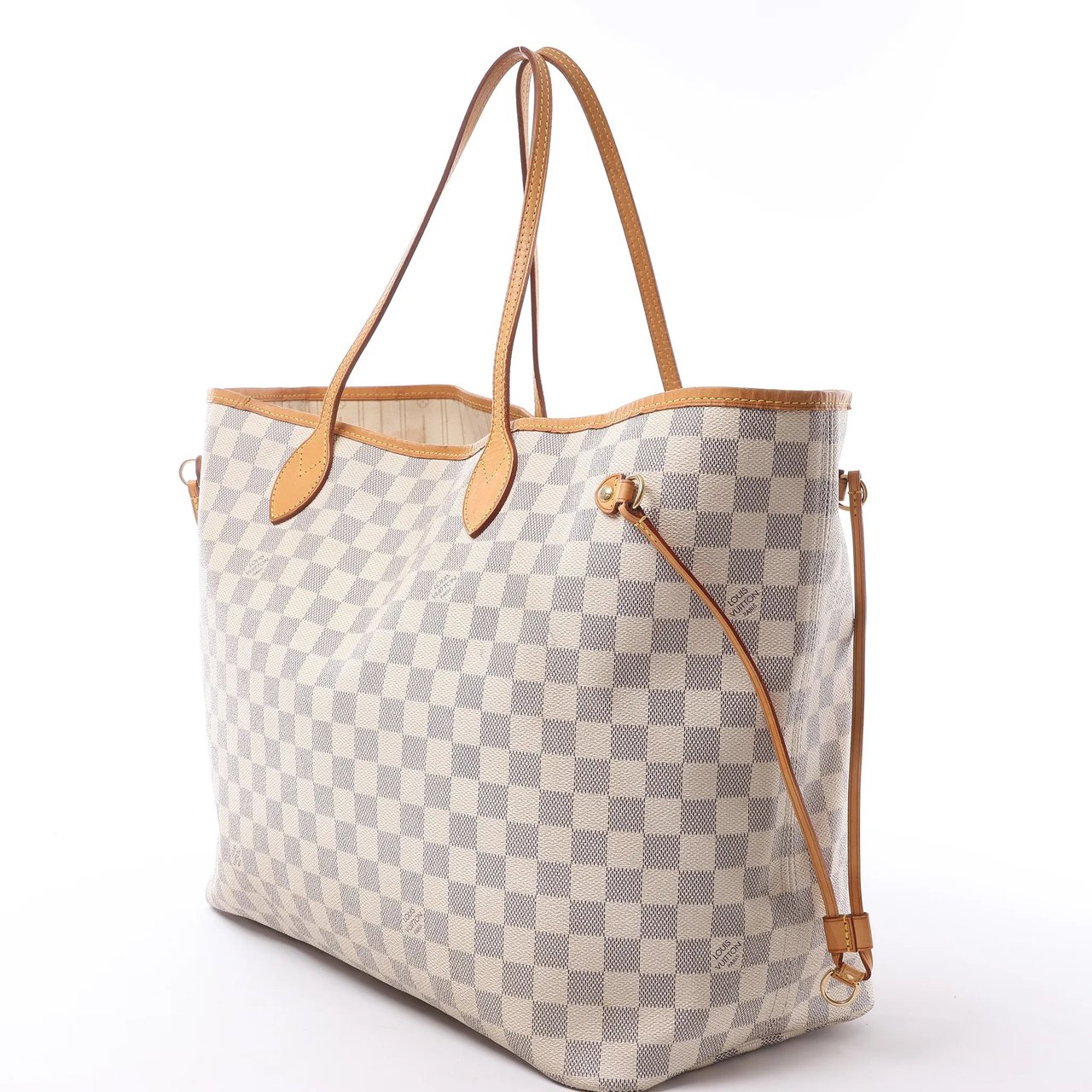 Louis Vuitton Neverfull GM Damier Azur Shoulder Bag in Beige N51108 Beige