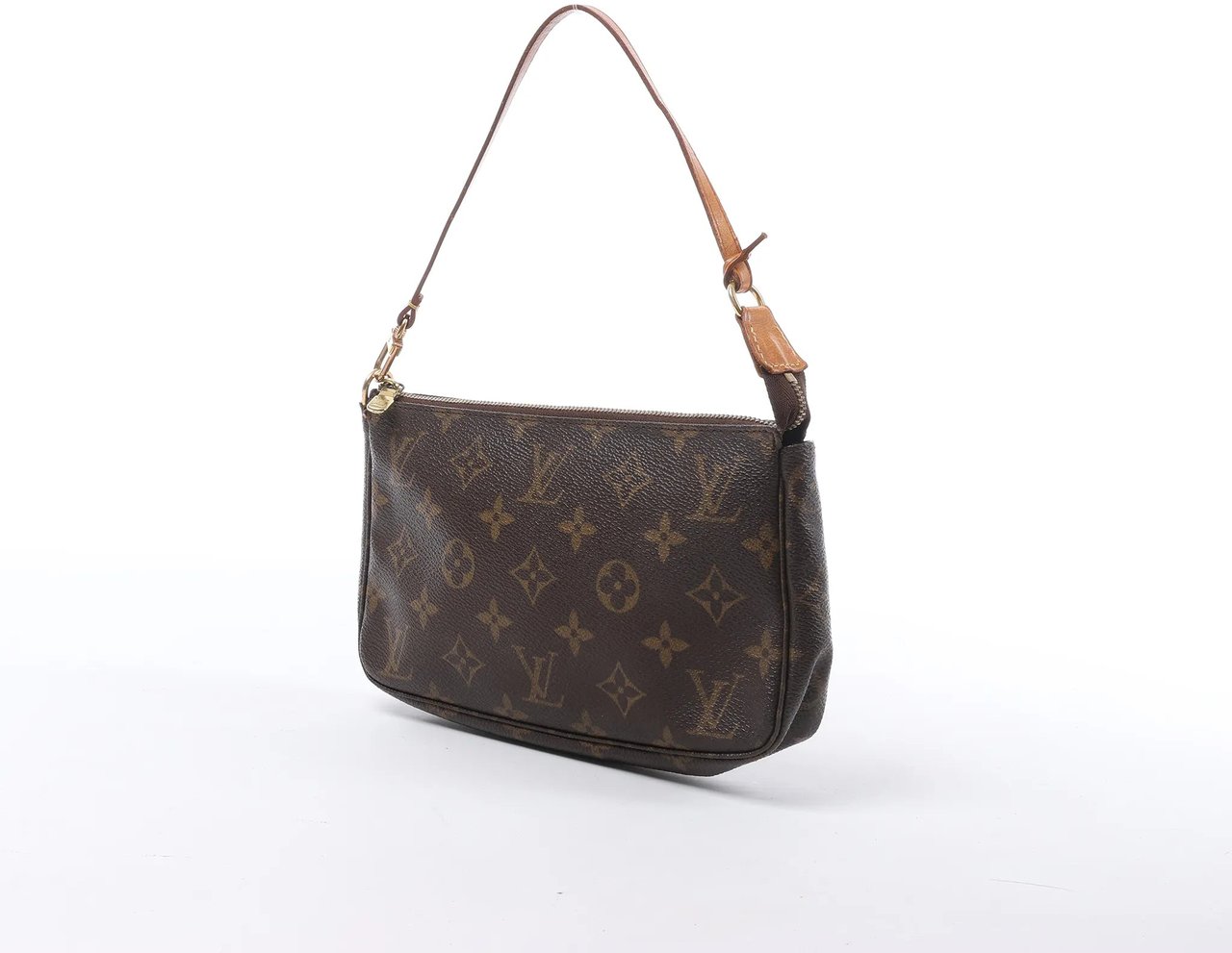 Louis Vuitton Pochette Accessoir Monogram Canvas Handbag in Brown M51980 Bruin