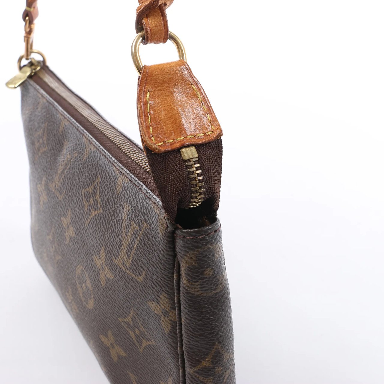 Louis Vuitton Pochette Accessoir Monogram Canvas Handbag in Brown M51980 Bruin