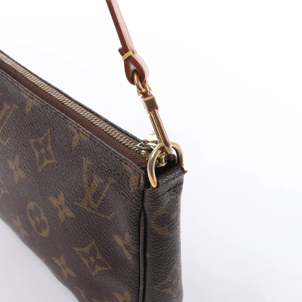 Louis Vuitton Pochette Accessoir Monogram Canvas Handbag in Brown M51980 Bruin