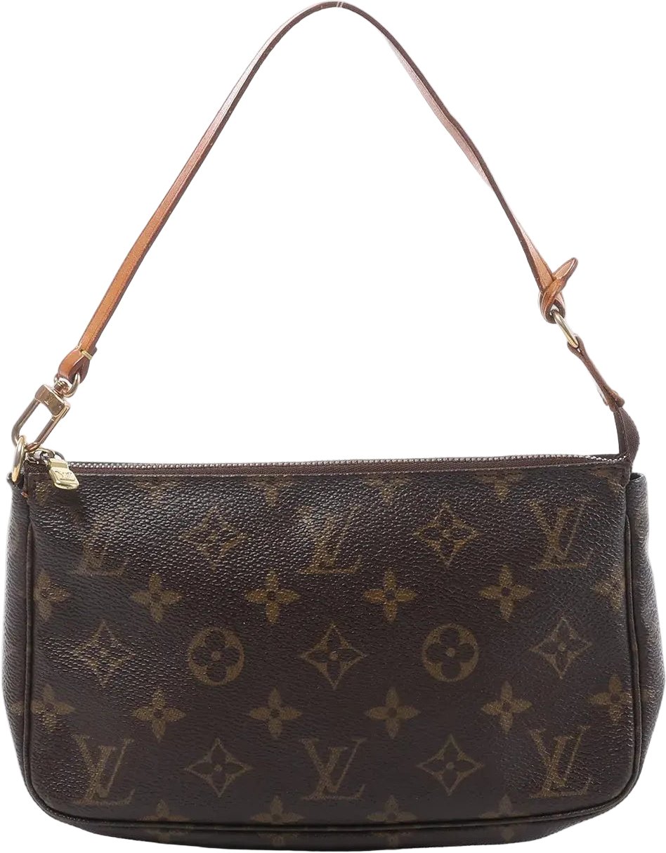 Louis Vuitton Pochette Accessoir Monogram Canvas Handbag in Brown M51980 Bruin