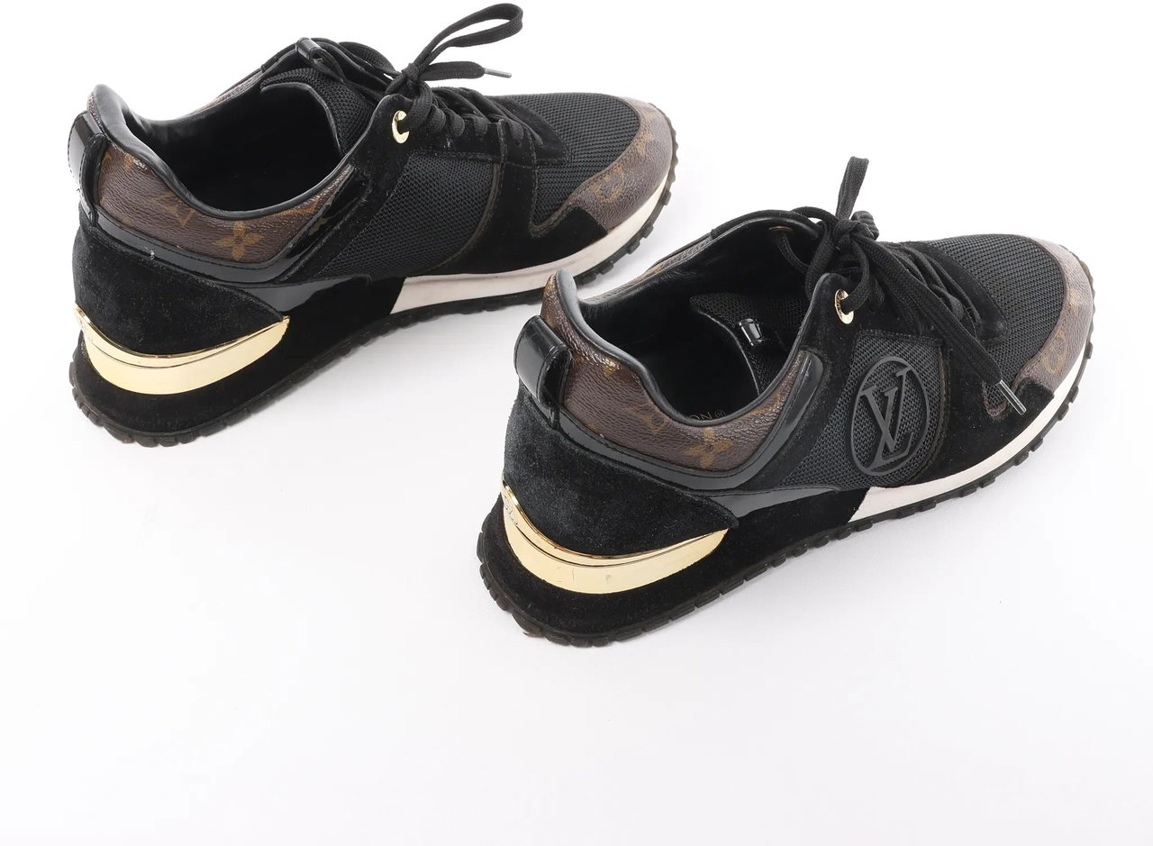 Louis Vuitton Runaway line 21 years Mesh x Leather Sneakers in Black GO0281, Size 39 EU Divers