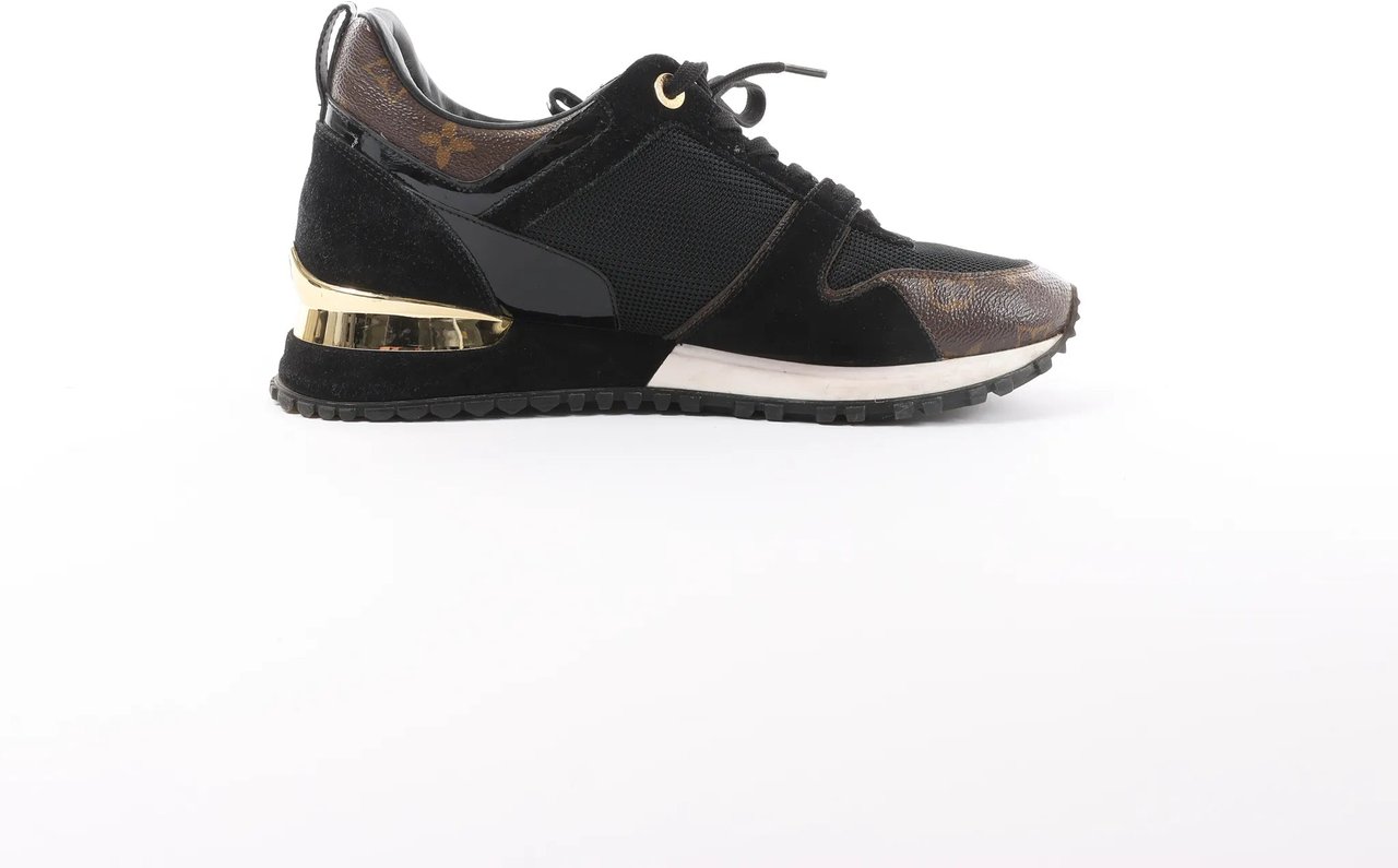 Louis Vuitton Runaway line 21 years Mesh x Leather Sneakers in Black GO0281, Size 39 EU Divers