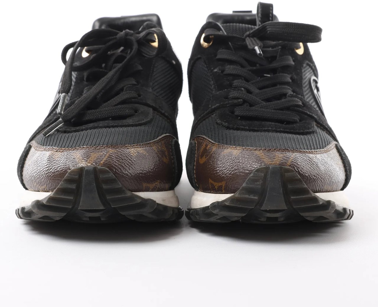Louis Vuitton Runaway line 21 years Mesh x Leather Sneakers in Black GO0281, Size 39 EU Divers