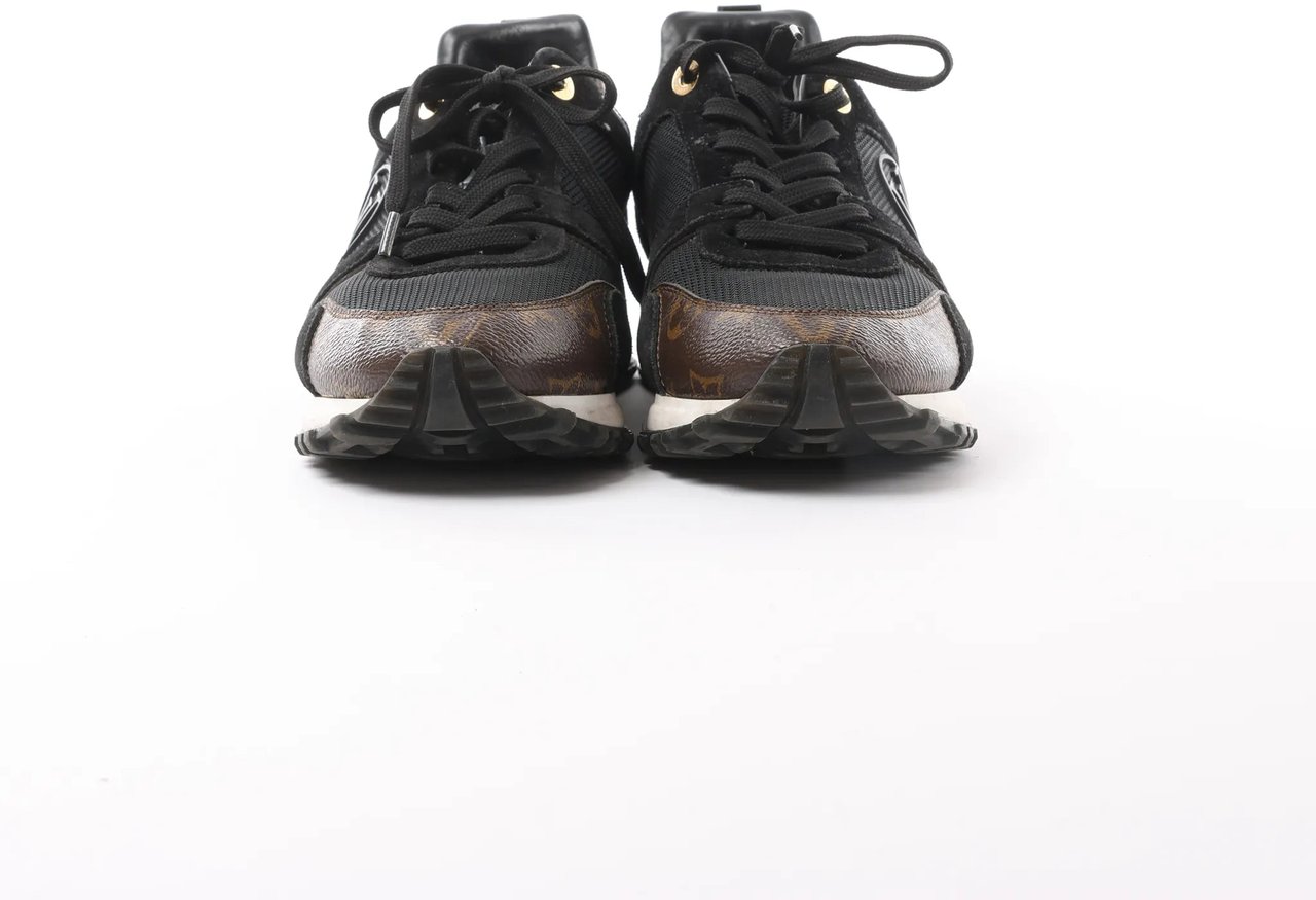 Louis Vuitton Runaway line 21 years Mesh x Leather Sneakers in Black GO0281, Size 39 EU Divers