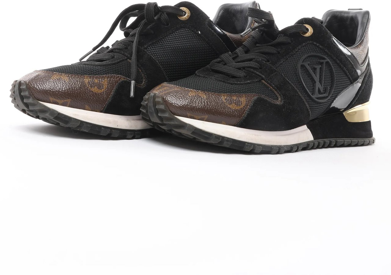 Louis Vuitton Runaway line 21 years Mesh x Leather Sneakers in Black GO0281, Size 39 EU Divers