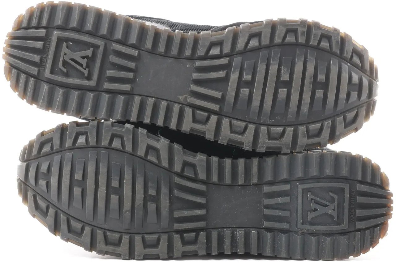Louis Vuitton Runaway line 21 years Mesh x Leather Sneakers in Black GO0281, Size 39 EU Divers