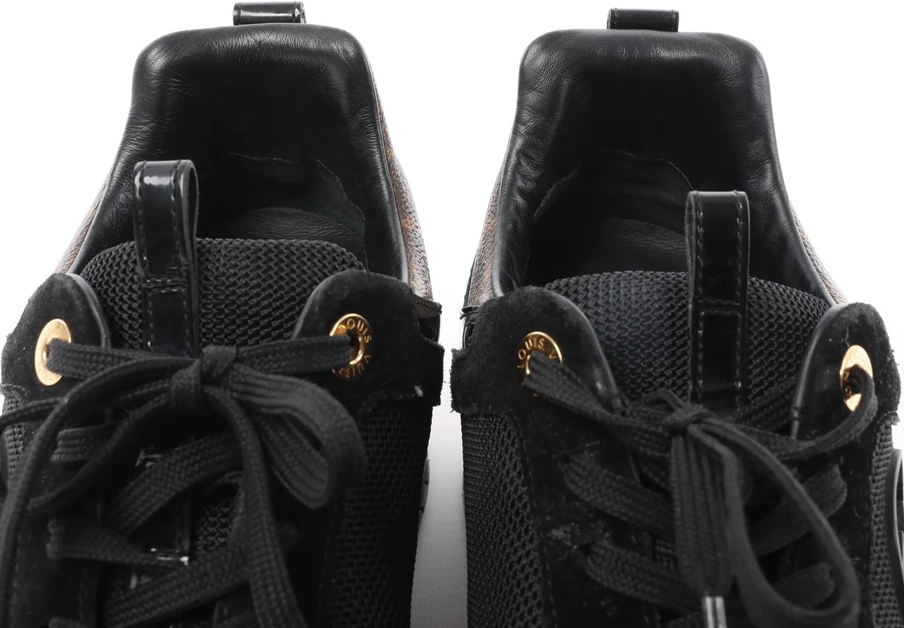 Louis Vuitton Runaway line 21 years Mesh x Leather Sneakers in Black GO0281, Size 39 EU Divers