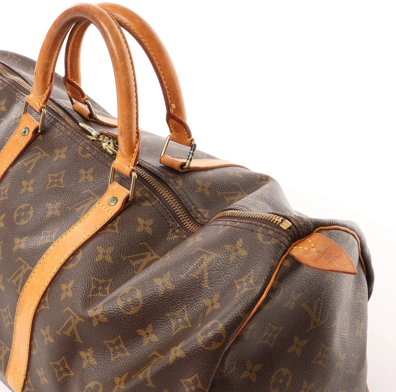 Louis Vuitton Keepall 50 Monogram Canvas Travel Bag in Brown M41426 Bruin