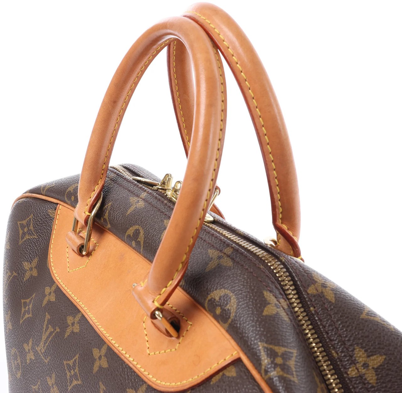 Louis Vuitton Deauville Monogram Canvas Handbag in Brown M47270 Bruin