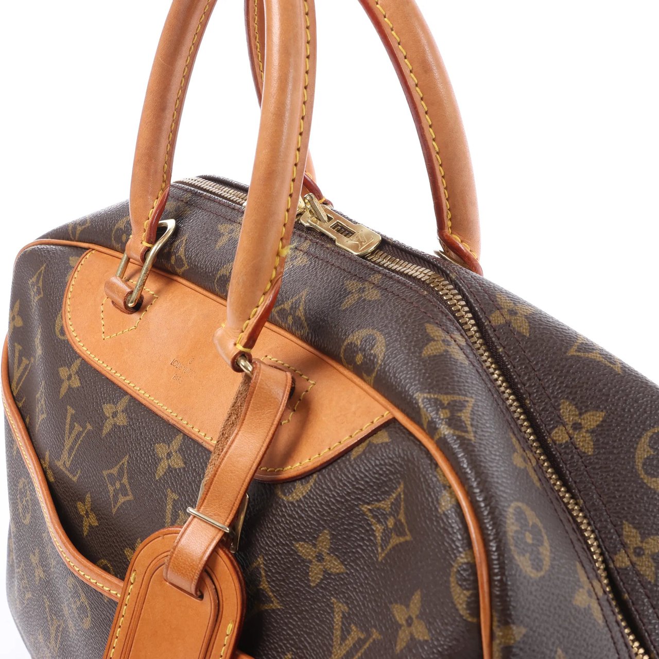 Louis Vuitton Deauville Monogram Canvas Handbag in Brown M47270 Bruin