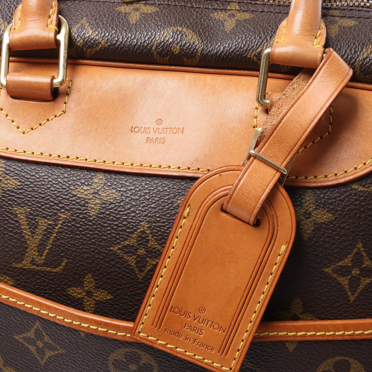 Louis Vuitton Deauville Monogram Canvas Handbag in Brown M47270 Bruin