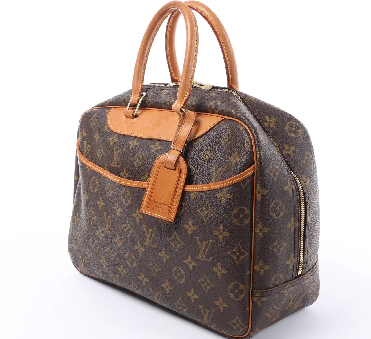 Louis Vuitton Deauville Monogram Canvas Handbag in Brown M47270 Bruin