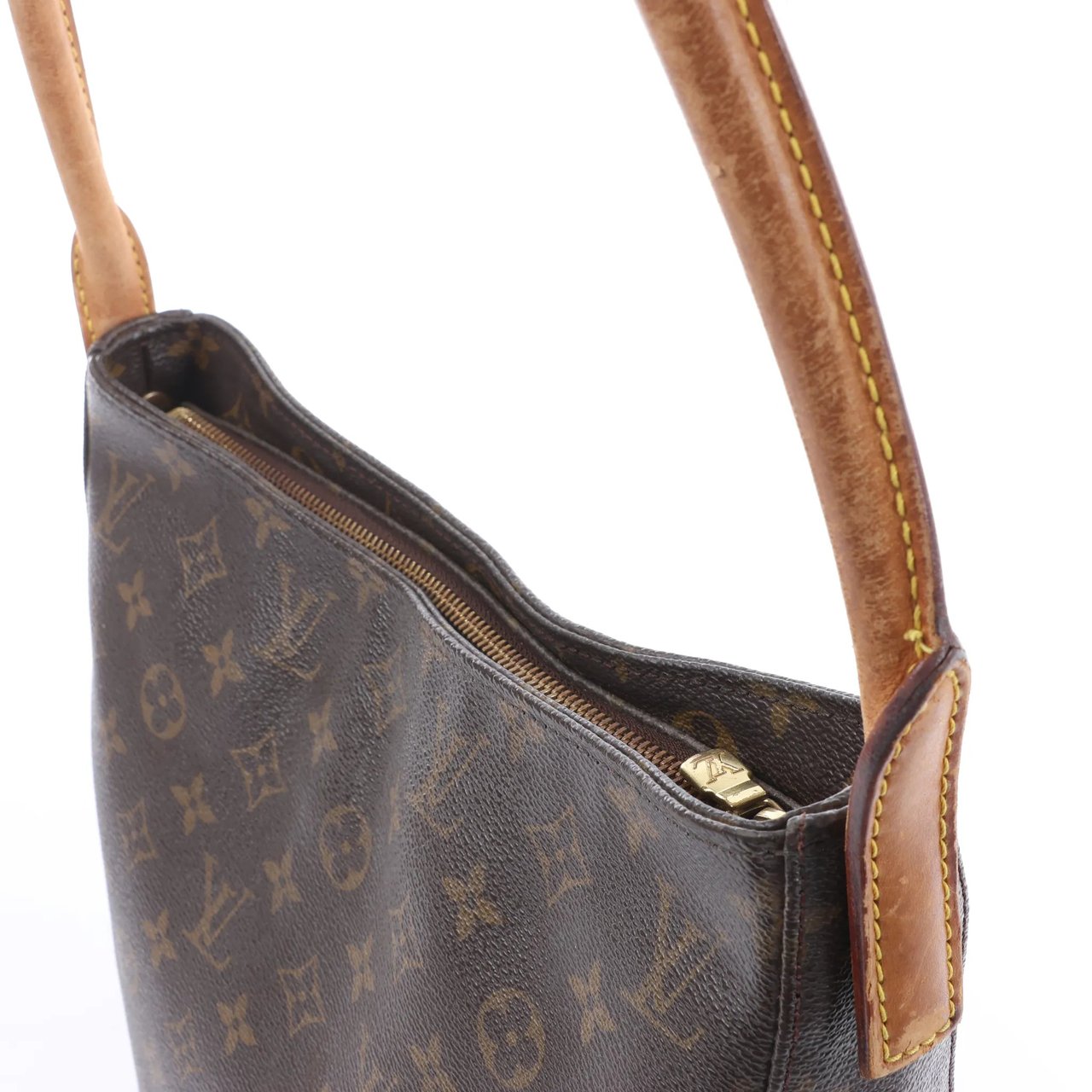 Louis Vuitton Looping GM Monogram Canvas Shoulder Bag in Brown M51145 Bruin