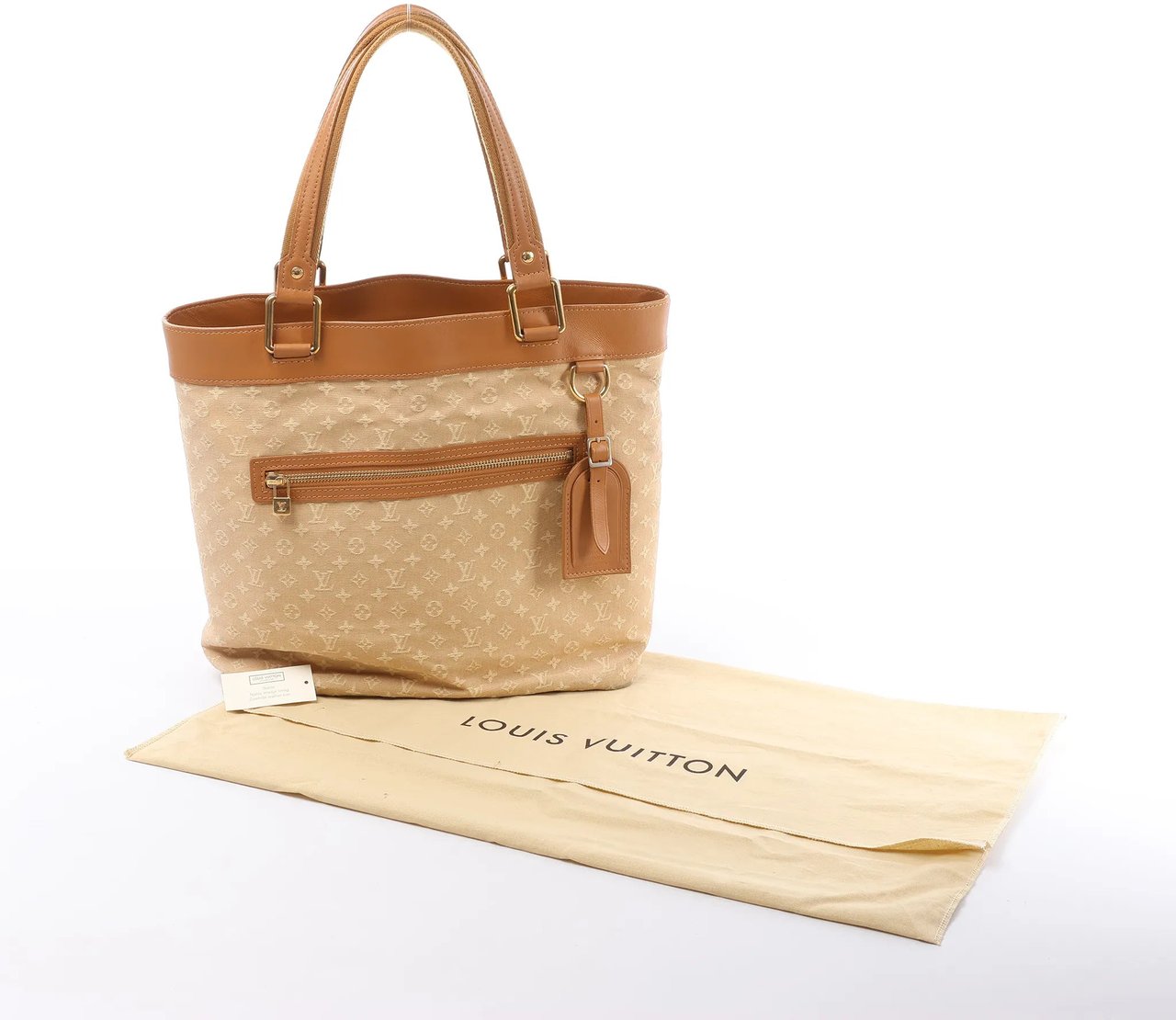 Louis Vuitton Mini Lucille GM Monogram Linen in Beige M92683 Beige
